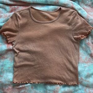 American Eagle Lettuce Edge Top